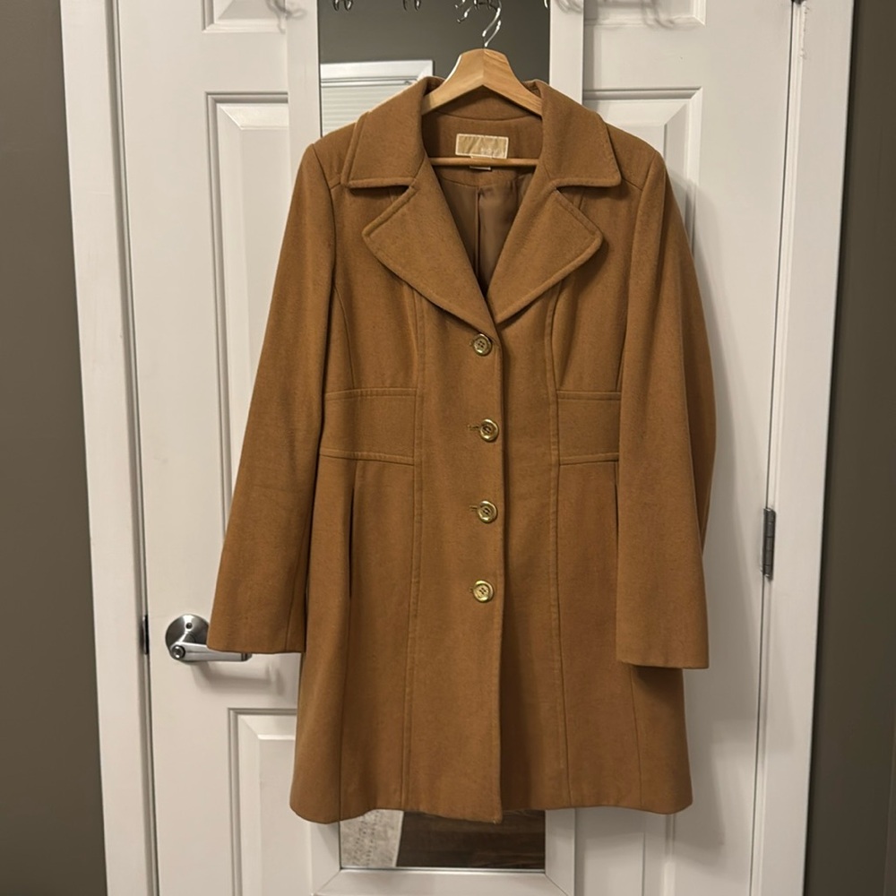 Michael Kors single breasted wool coat